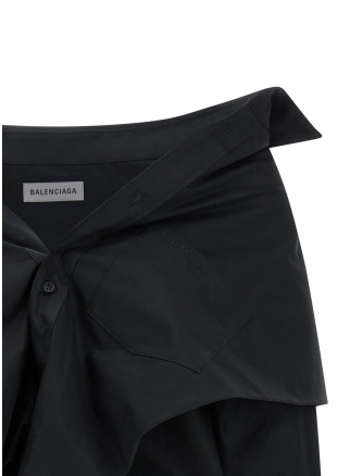 Көйлек, блузка BALENCIAGA Crop shirt off the shoulder (872123TUM201000) #