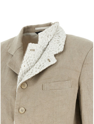 Double layer lapel blazer (GQJ0241) #