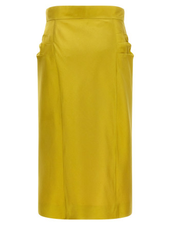 Миди VALENTINO GARAVANI Valentino Garavani Shantung silk skirt (B0RAEY59F3R0X) #