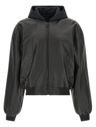 Кожаная куртка BALENCIAGA 'Salon de Couture'