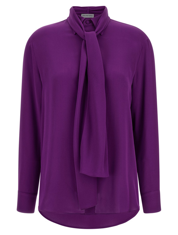Рубашка, блузка BALENCIAGA Shirt with scarf (872329TUN135210) #1