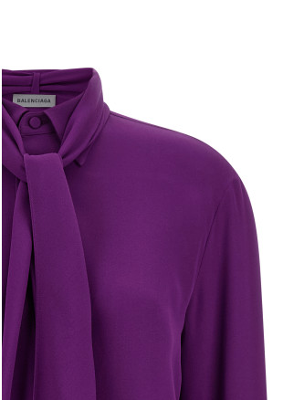 Рубашка, блузка BALENCIAGA Shirt with scarf (872329TUN135210) #