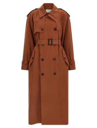Пальто, тренч SAINT LAURENT Double-breasted trench coat