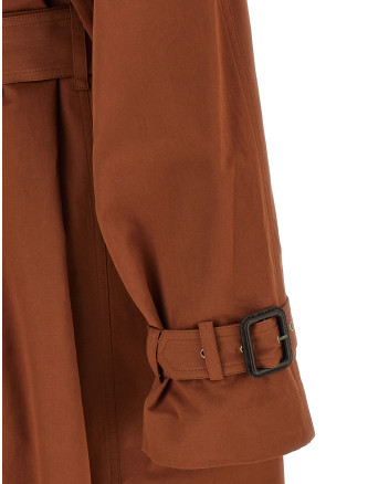 Пальто, тренч SAINT LAURENT Double-breasted trench coat (851259Y6J952089) #