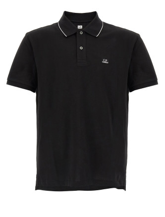 Поло C.P. COMPANY Logo patch polo shirt
