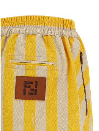 Бермуды, шорты FENDI Pequin striped shorts (FLP896AOHUF1W0T) #