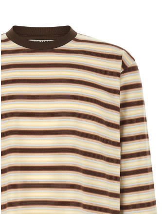 Футболка AURALEE Gradient stripes t-shirt (A26SP01GJFADEBROWNSTRIPE) #