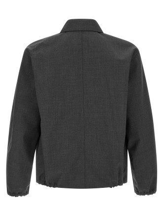 Повседневная куртка AURALEE Tropical wool jacket (A26SB02WBTOPCHARCOAL) #