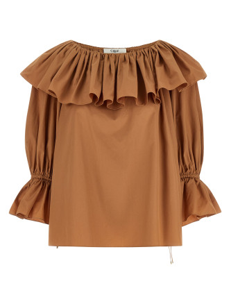Рубашка, блузка CHLOÉ Ruffle blouse