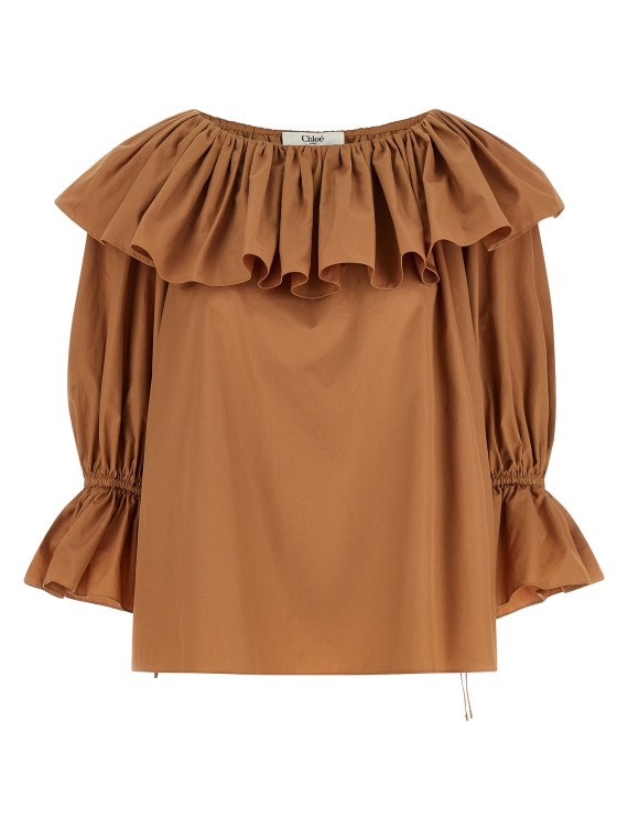 Рубашка, блузка CHLOÉ Ruffle blouse (CH26UH10114426U) #1