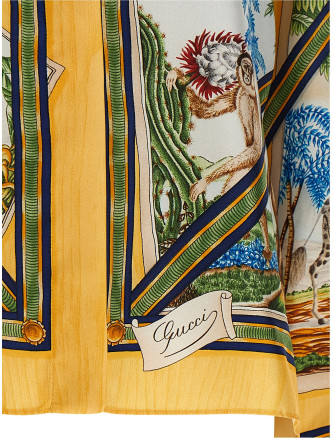 Рубашка, блузка GUCCI Silk shirt (856090ZAUK67313) #