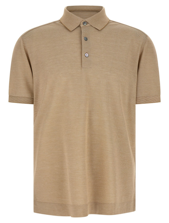 Поло ZEGNA Cotton silk polo shirt (UH341A3H786262) #1
