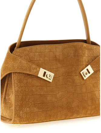 Сумка на плечо FERRAGAMO 'Hug Soft (M)' (792869NATURALE) #