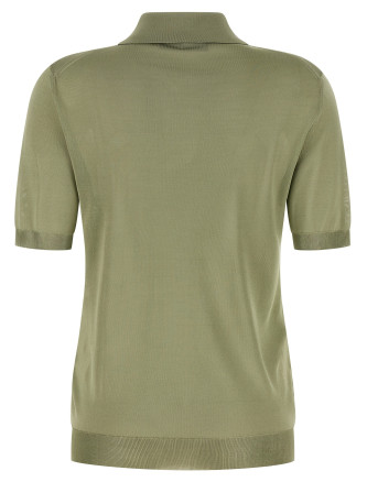 Поло FENDI Shiny viscose polo shirt (FZXE82AW4VF1UKL) #