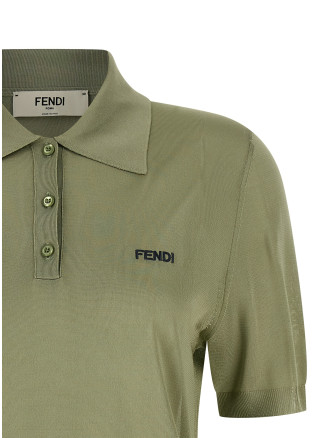 Поло FENDI Shiny viscose polo shirt (FZXE82AW4VF1UKL) #