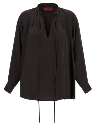 Рубашка, блузка GUCCI 'Morsetto' (855764ZAUDP2206) #