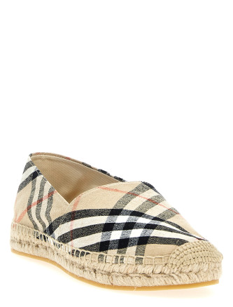 Эспадрильи BURBERRY Check espadrilles (8109180SANDIPCHECK) #