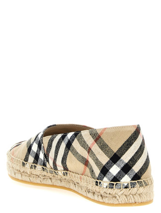 Эспадрильи BURBERRY Check espadrilles (8109180SANDIPCHECK) #