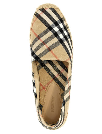 Эспадрильи BURBERRY Check espadrilles (8109180SANDIPCHECK) #