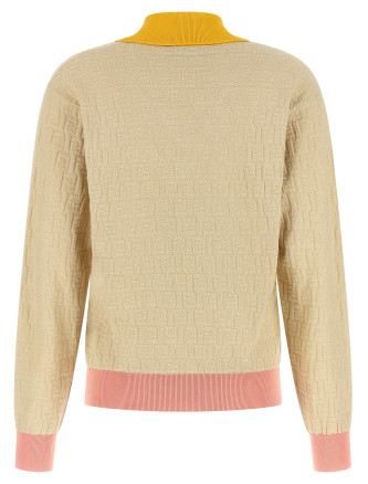 Свитер, кардиган FENDI FF jacquard sweater (FZXE95AW4SF0WC4) #