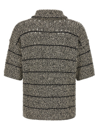 Свитер, кардиган ROBERTO COLLINA Mouliné insert cardigan (261MYA3702509) #