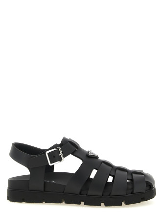 Плоские сандалии PRADA Cage sandals