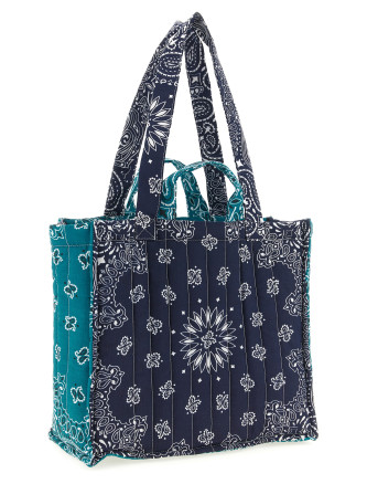 Medium 'Cabas' shopping bag (MIDCABASNAVYPETROLE) #