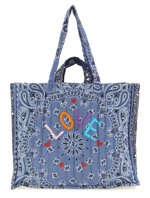 'Cabas' maxi shopping bag (MAXCABASNAVYCHAMBRAY) #1