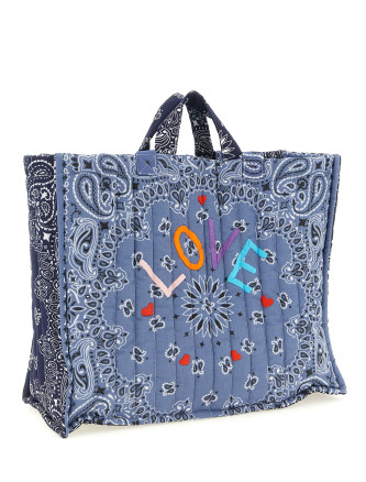 'Cabas' maxi shopping bag (MAXCABASNAVYCHAMBRAY) #