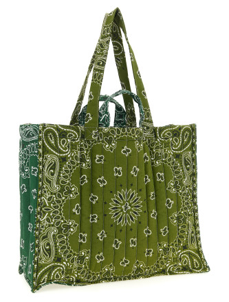 'Cabas' maxi shopping bag (MAXCABASGREENBRONZE) #
