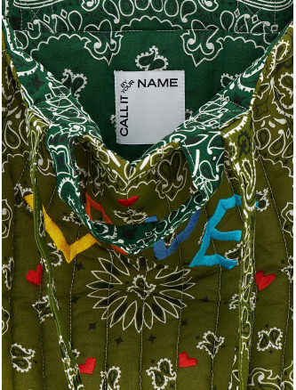 'Cabas' maxi shopping bag (MAXCABASGREENBRONZE) #