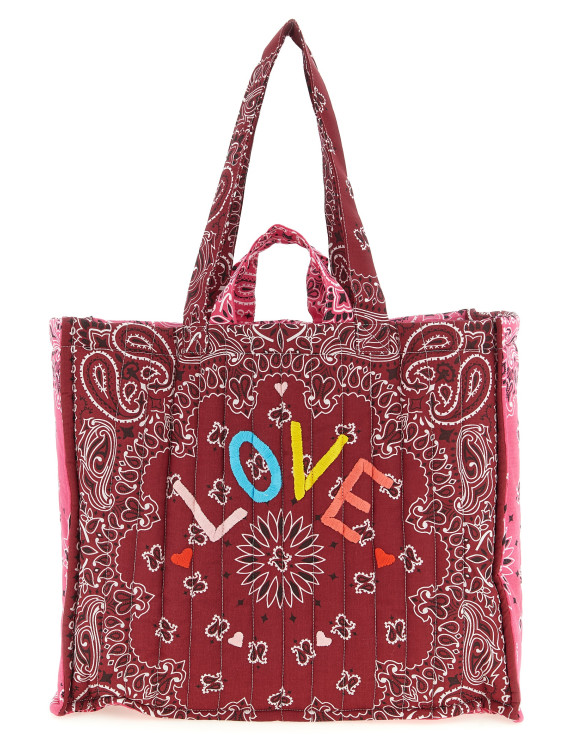 'Cabas' maxi shopping bag (MAXCABASFUCSIABORDEAUX) #1