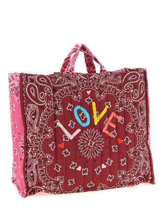 'Cabas' maxi shopping bag (MAXCABASFUCSIABORDEAUX) #