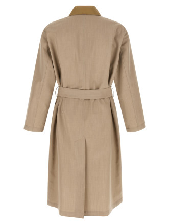 'Wool Max Canvas' coat (A26SC01WCTOPGRAYBEIGE) #