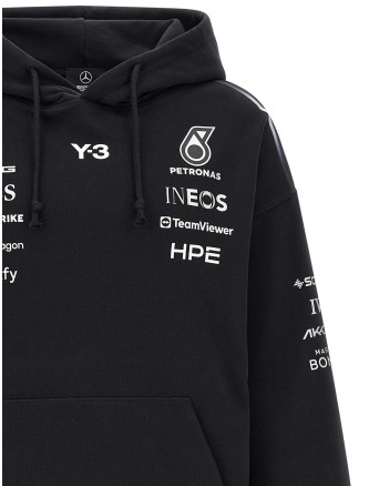 Толстовка Y-3 Hoodie Y-3 x Mercedes AMG PETRONAS F1 (KR2392BLACK) #