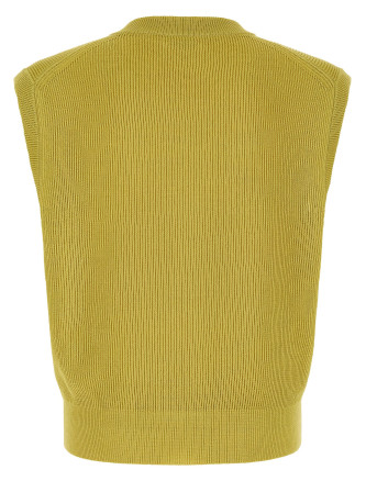 Жилет AURALEE Ribbed knit vest (A26SV02SYDUSTYYELLOW) #