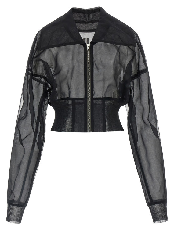 'Dracucollar cropped' bomber jacket (RO01F6780TUSL09) #1