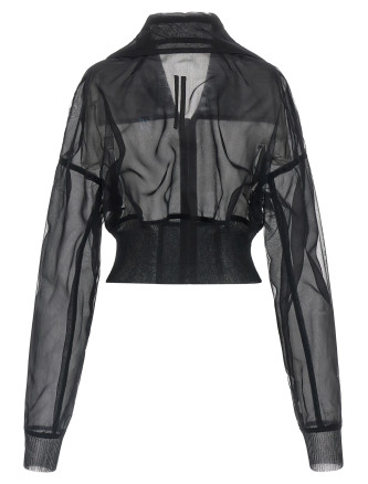 'Dracucollar cropped' bomber jacket (RO01F6780TUSL09) #