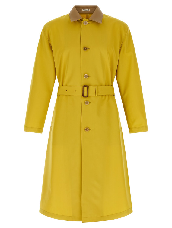 Пальто, тренч AURALEE 'Wool Max Canvas' (A26SC01WCMUSTARDYELLOW) #1