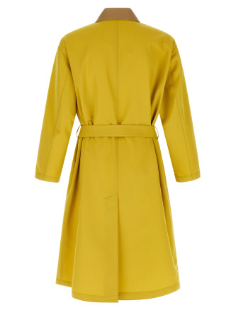 Пальто, тренч AURALEE 'Wool Max Canvas' (A26SC01WCMUSTARDYELLOW) #