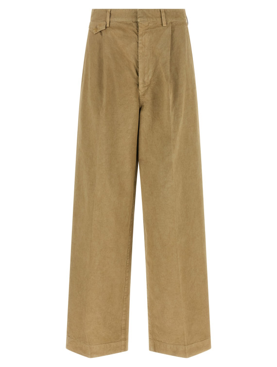 Finx cotton pants (A26SP05LFBEIGE) #1