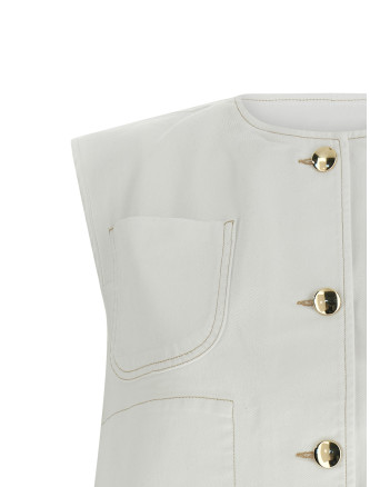 Жилет FABIANA FILIPPI Denim and knit vest (GCD276F657M137VR1) #