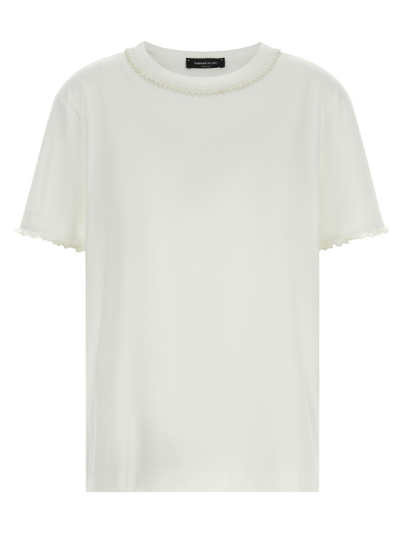 Футболка FABIANA FILIPPI Embroidery t-shirt (JED276F133M18921) #1