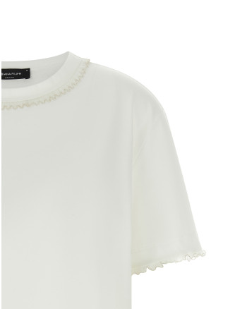 Футболка FABIANA FILIPPI Embroidery t-shirt (JED276F133M18921) #