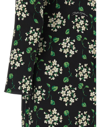 Миди DOLCE & GABBANA Flower print dress (F664HTFSA85HX6BX) #