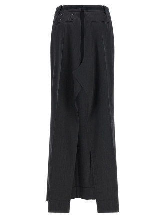 Мини MAISON MARGIELA Raw cut hem skirt (S29MI0009M35910855M) #