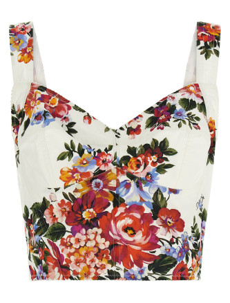 Повседневный топ DOLCE & GABBANA 'Mazzo di fiori'