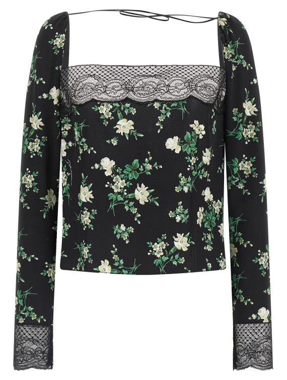 Вечерний топ DOLCE & GABBANA Flower print top (F7BQ1TFSA9GHX6BZ) #1