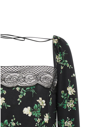 Вечерний топ DOLCE & GABBANA Flower print top (F7BQ1TFSA9GHX6BZ) #