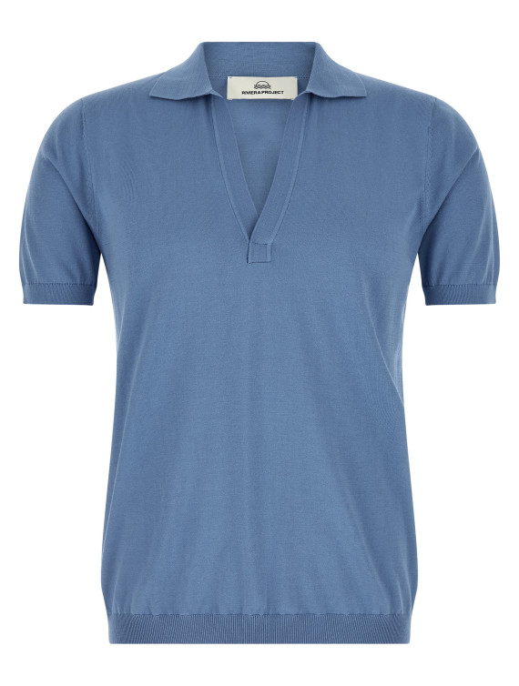 Поло RIVIERA PROJECT Open collar polo shirt (PR13101SX21) #1
